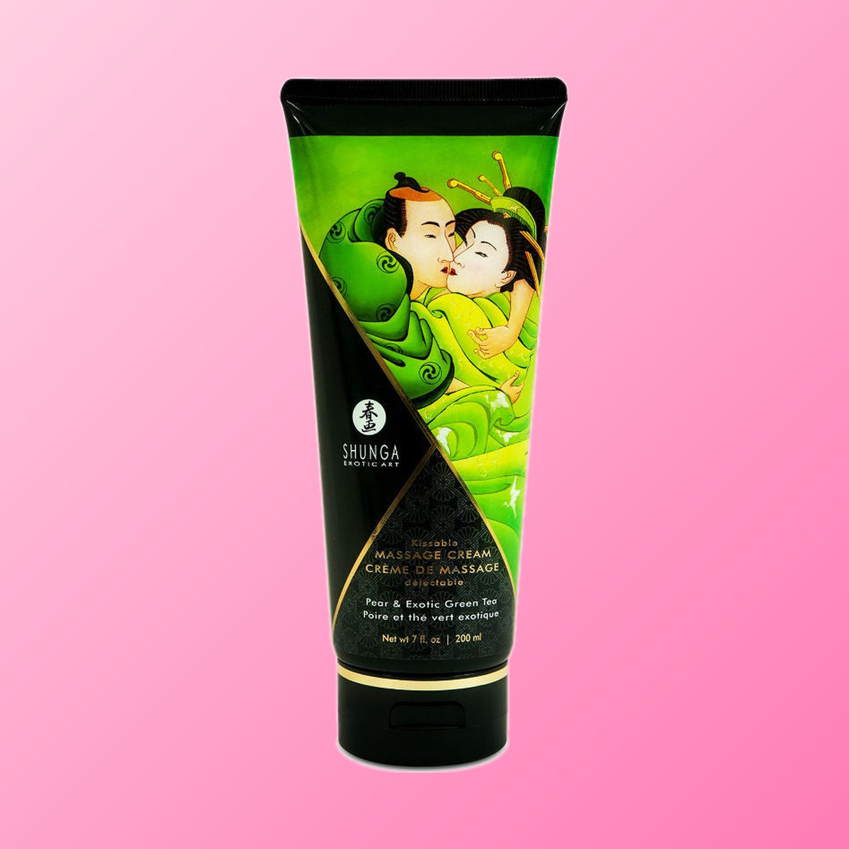 Shunga – Crème de massage poire et thé vert 200 ml
