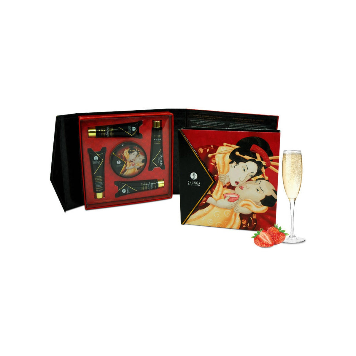 Shunga – Kit secret geisha fraises et cava