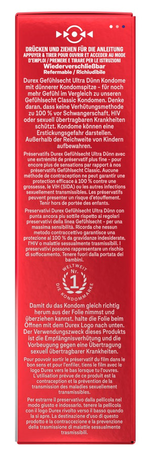 Durex Gefühlsecht Ultra Dünn10