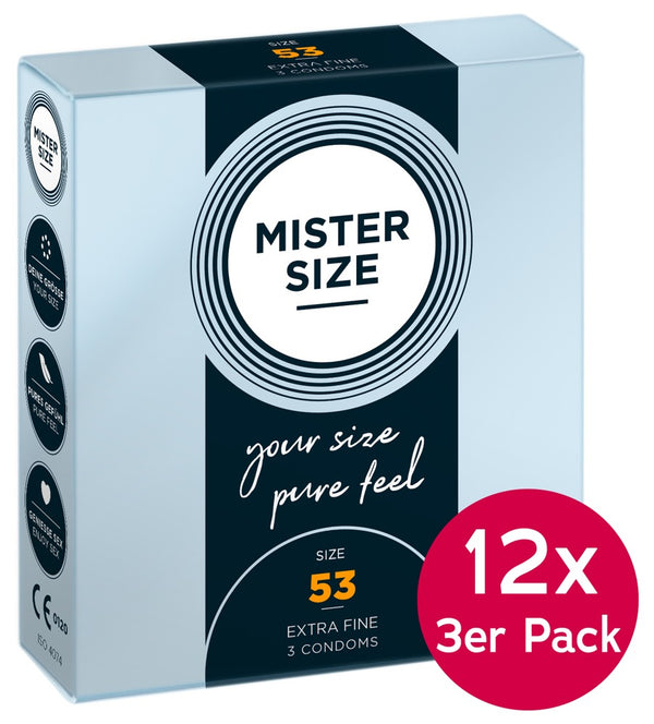 Mister Size 53mm12xpackof3