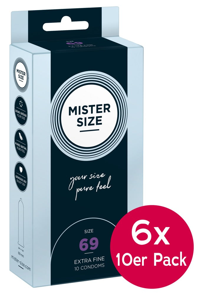 Mister Size 69mm 6xpack of 10