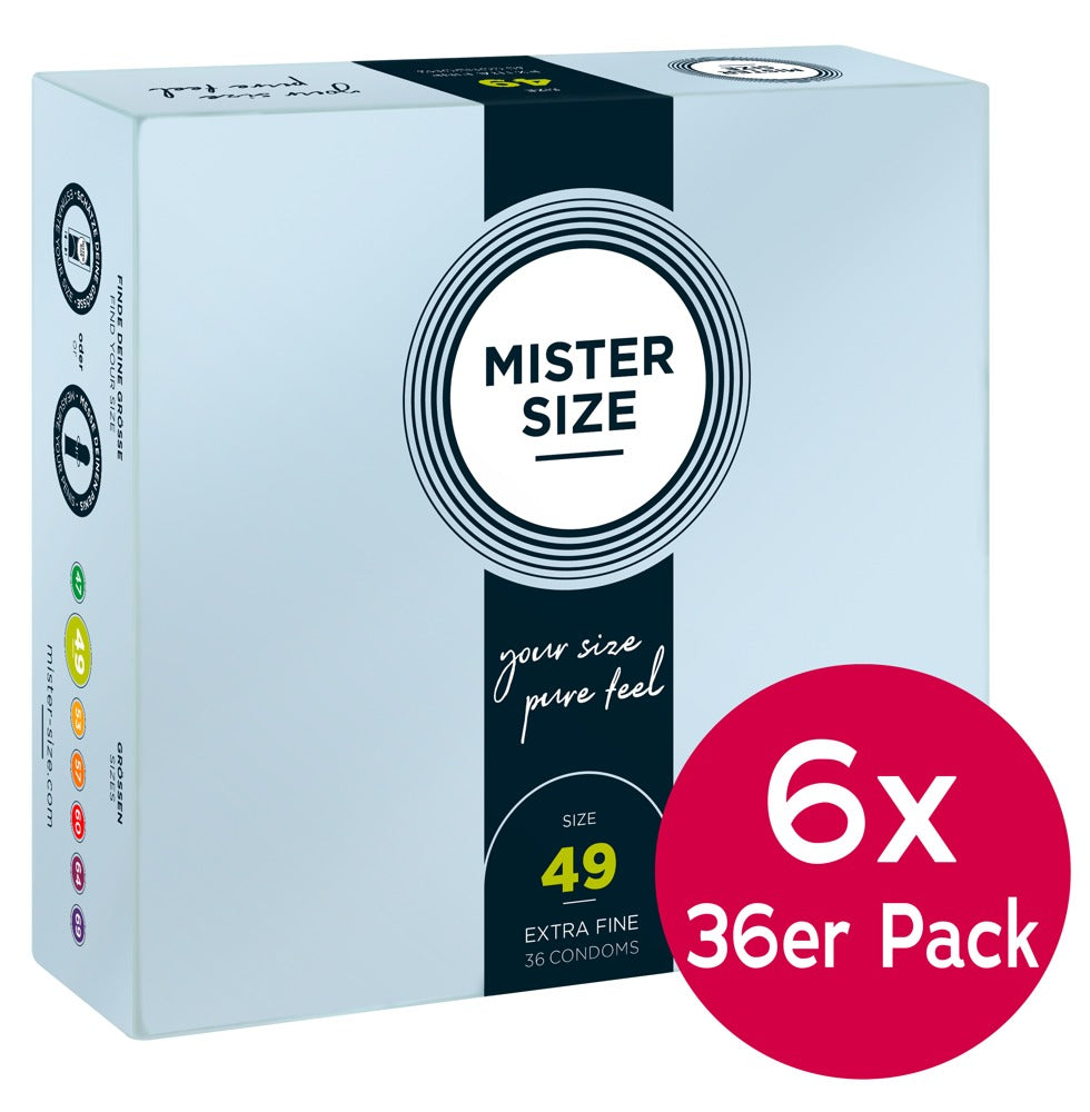 Mister Size 49mm 6 x pack of36