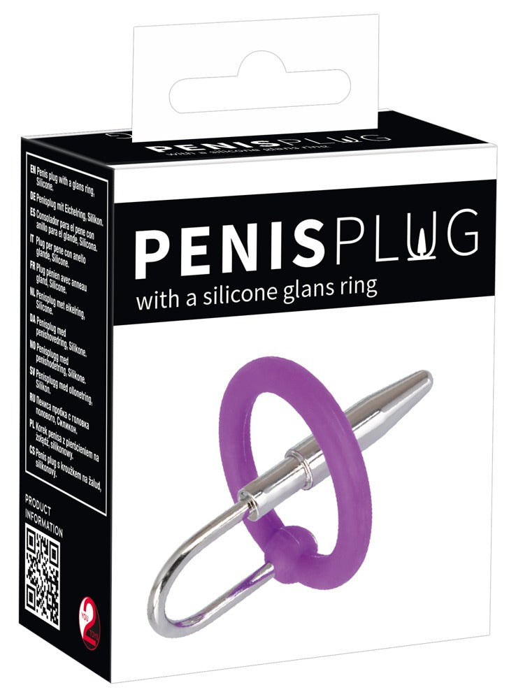Penis Plug+Silicone Glans Ring