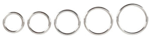 Bad Kitty Set of 5 Metal Rings