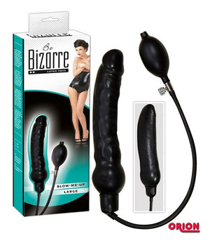Blow me up Latex Dildo black