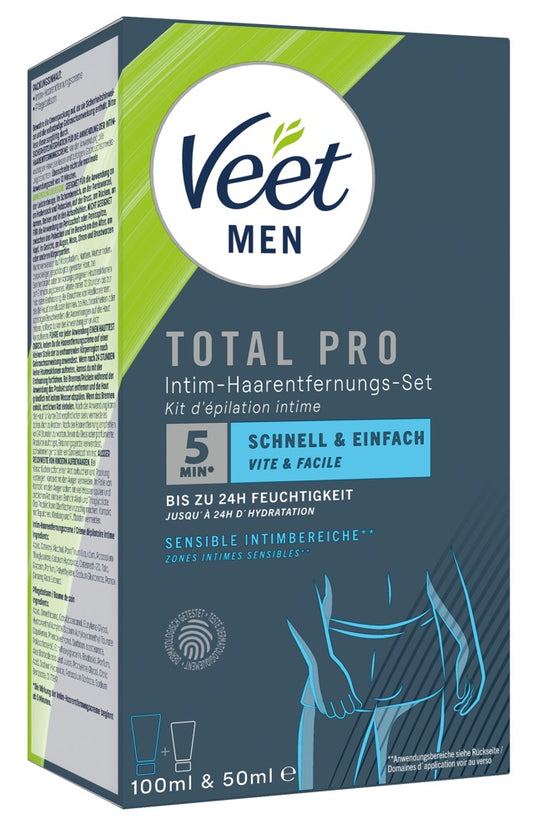 Men TOTAL PRO Intimate Hair Removal Set – Veet