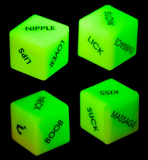 Dice "Glow-in-the-dark" Engl.