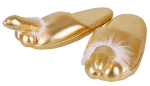 Penis Slippers Gold