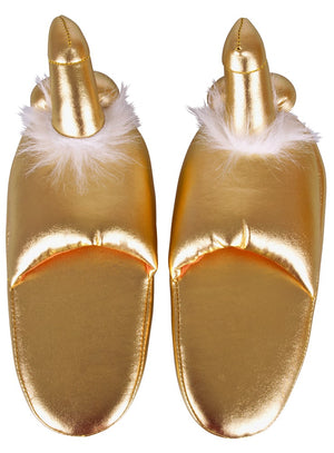 Penis Slippers Gold