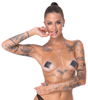 Nipple Jewellery silver chain