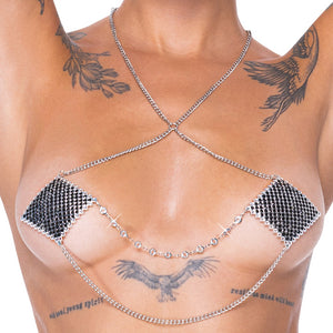 Nipple Jewellery silver chain