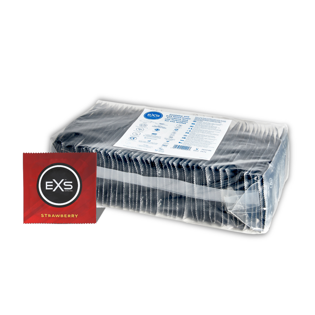 EXS Fraise - Préservatifs - 100 Pièces