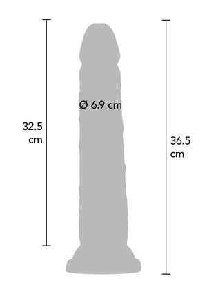 Deluxe Dual Density Dong TPE 36,5 cm
