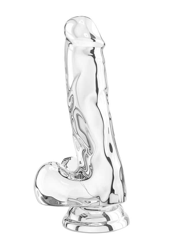 Gode réaliste transparent TPE 16 cm