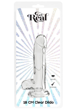 Clear Dildo TPE 18 cm