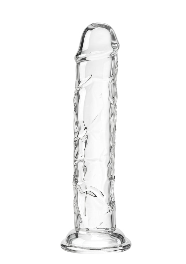 Gode réaliste transparent TPE 19 cm