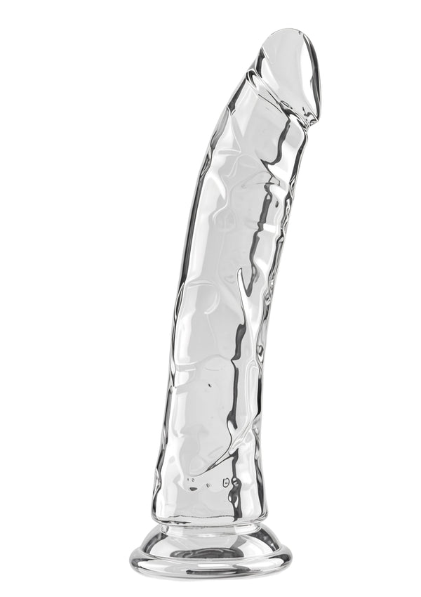 Gode réaliste transparent TPE 24 cm