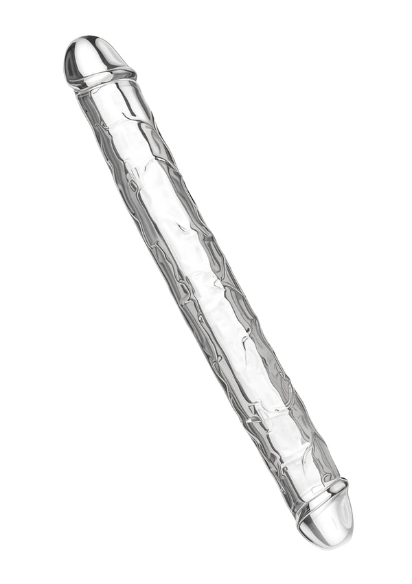 Gode double transparent TPE 34,5 cm