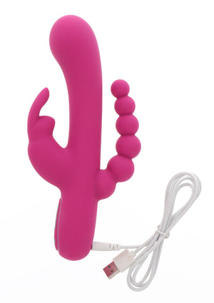 Vibromasseur triple plaisir