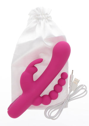 Vibromasseur triple plaisir