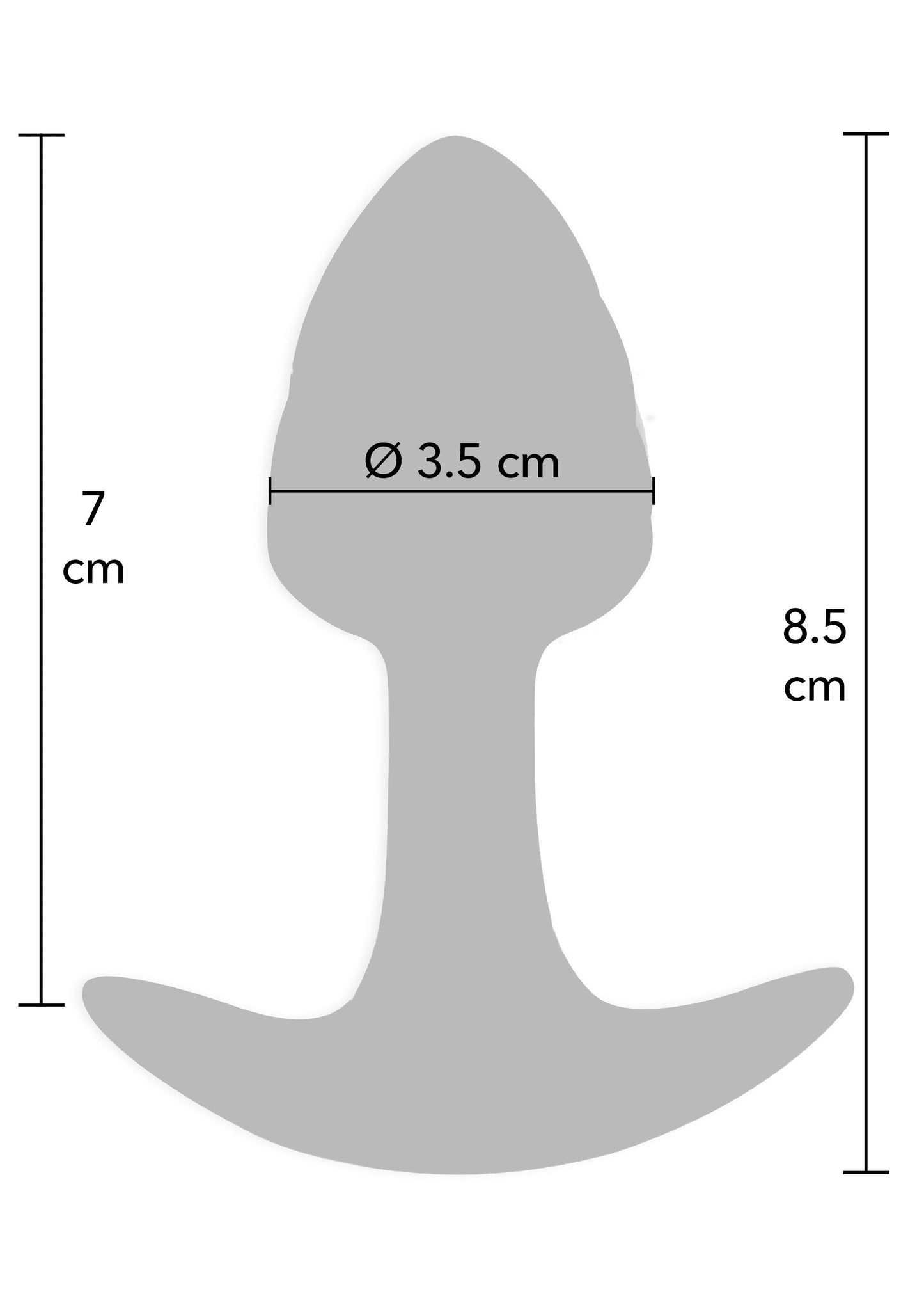 Crystal Butt Plug Small - ToyJoy