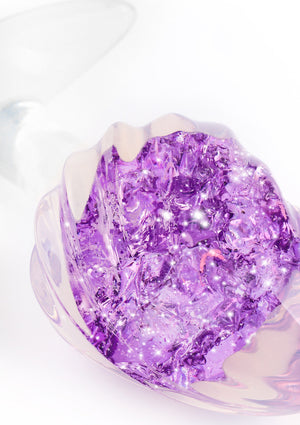 Plug anal en cristal moyen