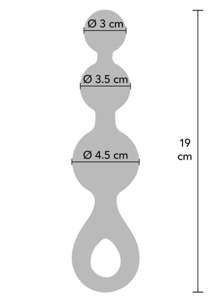 Plug anal Crystal Trio - taille M