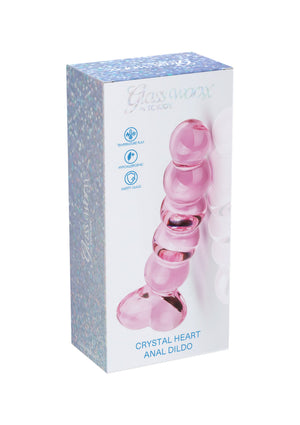 Gode anal cœur en cristal