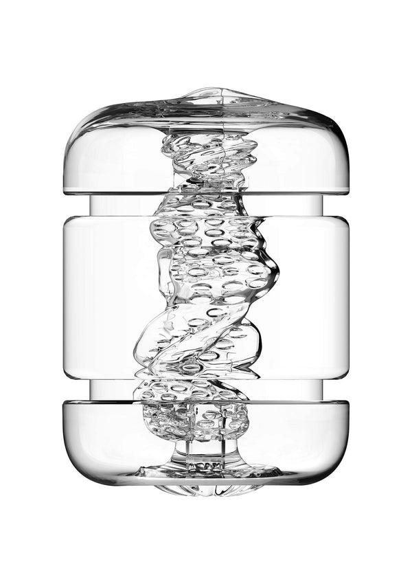 Masturbateur réaliste transparent vagin & fesses Crystal Clear