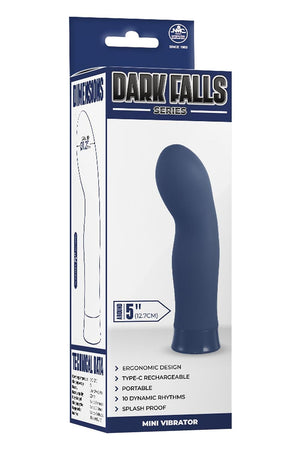 NMC 5 INCH RECHARGEABLE SILICONE 10 FUNCTIONS SPEED VIBRATOR BLUE