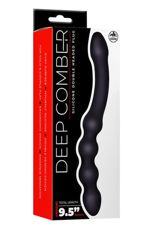 NMC 9.5 INCH SILICONE DOUBLE HEADED PLUG BLACK