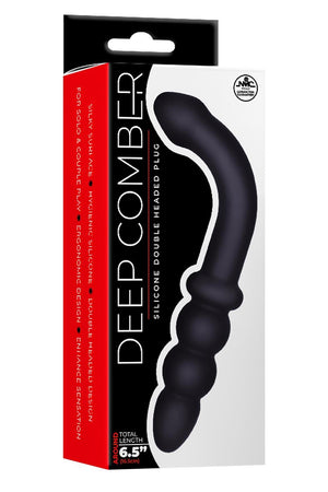 NMC 6.5 INCH SILICONE DOUBLE HEADED PLUG BLACK