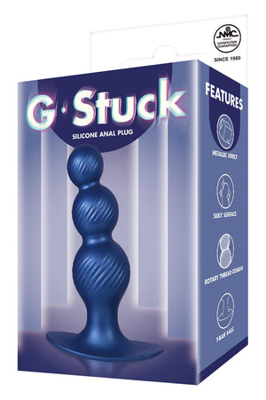 NMC 5 INCH SILICONE ANAL PLUG IN METALLIC BLUE