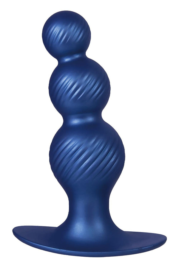 NMC 5 INCH SILICONE ANAL PLUG IN METALLIC BLUE