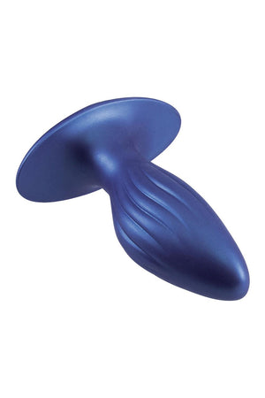 NMC 4.5 INCH SILICONE ANAL PLUG METALLIC BLUE
