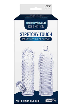 NMC 2 SEDUCTIVE TICKLER SLEEVES SET CLEAR