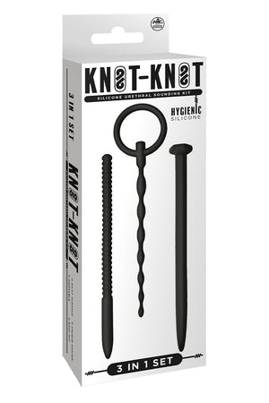 NMC 3 IN 1 SILICONE URETHRAL SOUND KIT SET BLACK