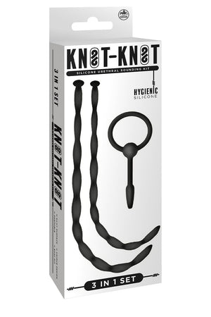 NMC 3 IN 1 SILICONE URETHRAL SOUND KIT SET BLACK