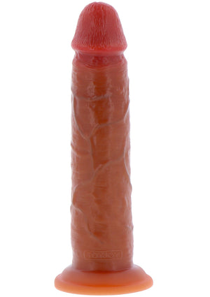 Gode vibrant à prépuce en silicone 24 cm