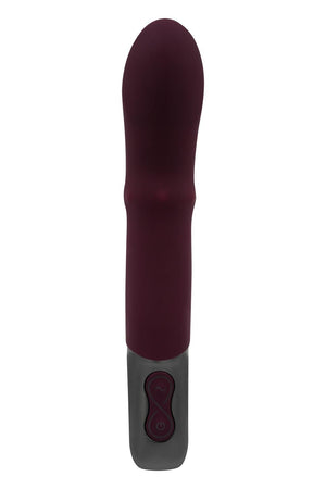 NMC 7 INCH SILICONE RECHARGEABLE VIBRATOR RUBINE RED