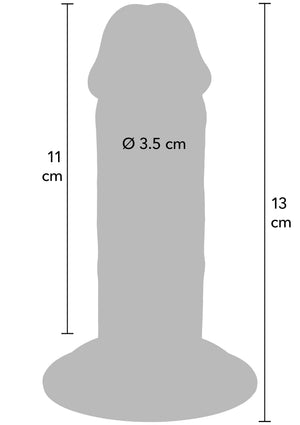 Dong épais Deluxe double densité en TPE 13 cm