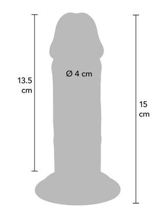 Dong épais Deluxe double densité en TPE 15 cm