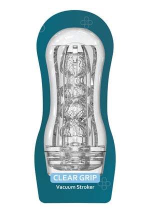 Manchon masturbateur transparent Grip sous vide