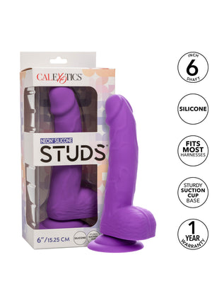 Neon Silicone Studs 6 inch