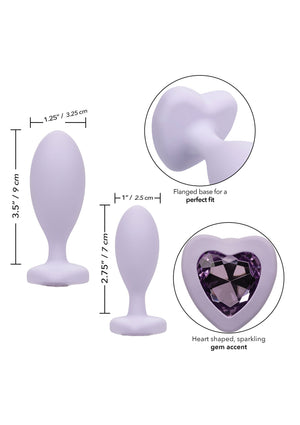 Duo de plugs anaux Crystal pour débutants