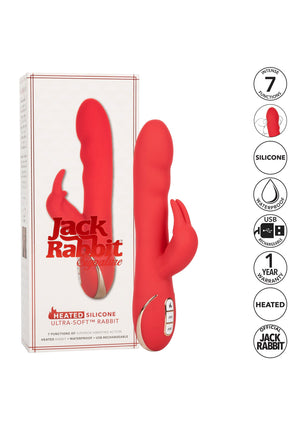 Vibromasseur lapin chauffant ultra-doux