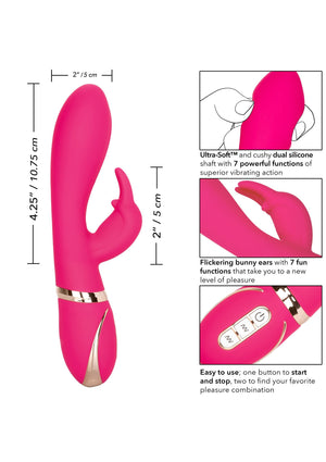 Vibromasseur lapin ultra-doux en silicone