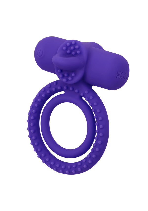 Anneau vibrant rechargeable double stimulation