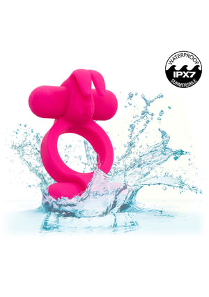 Anneau lapin vibrant rechargeable