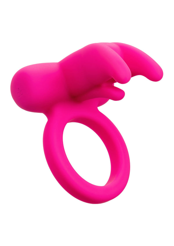 Anneau stimulant rechargeable triple effleureur de clitoris